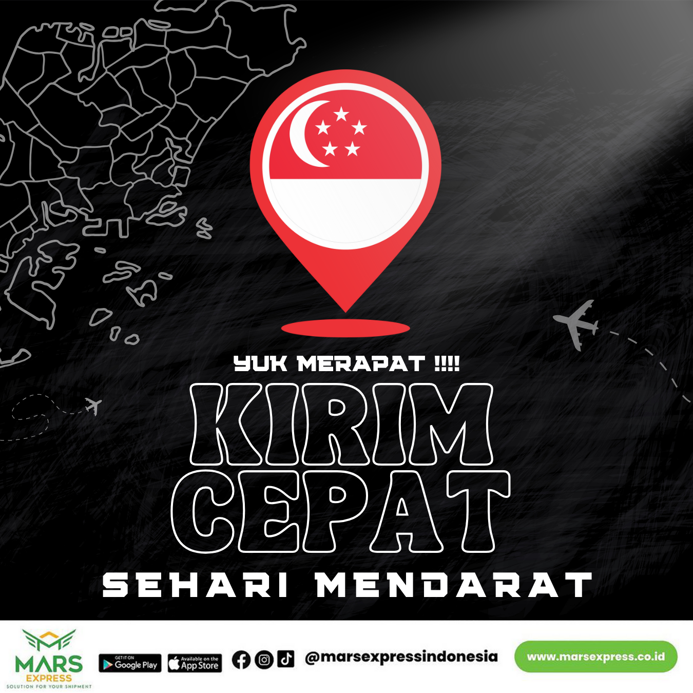 Jasa Pengiriman Tercepat ke Singapura Sehari Sampai