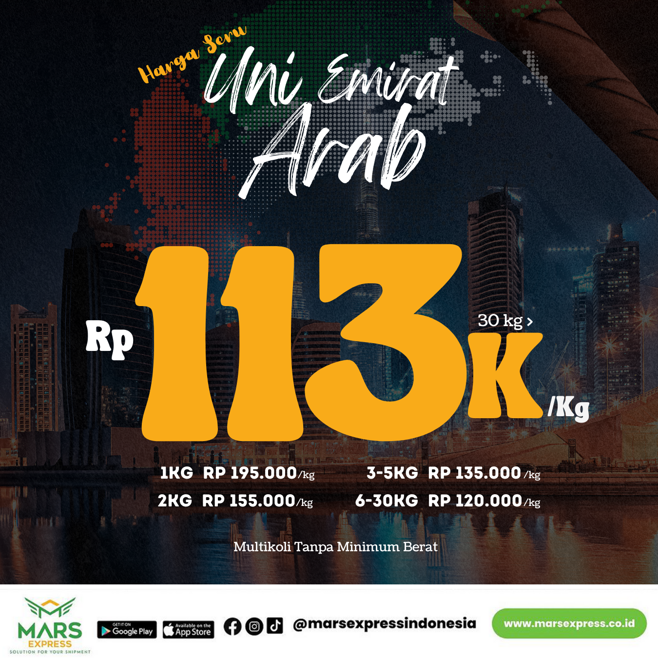 Promo hemat Kirim Paket Ke Uni Emirat Arab