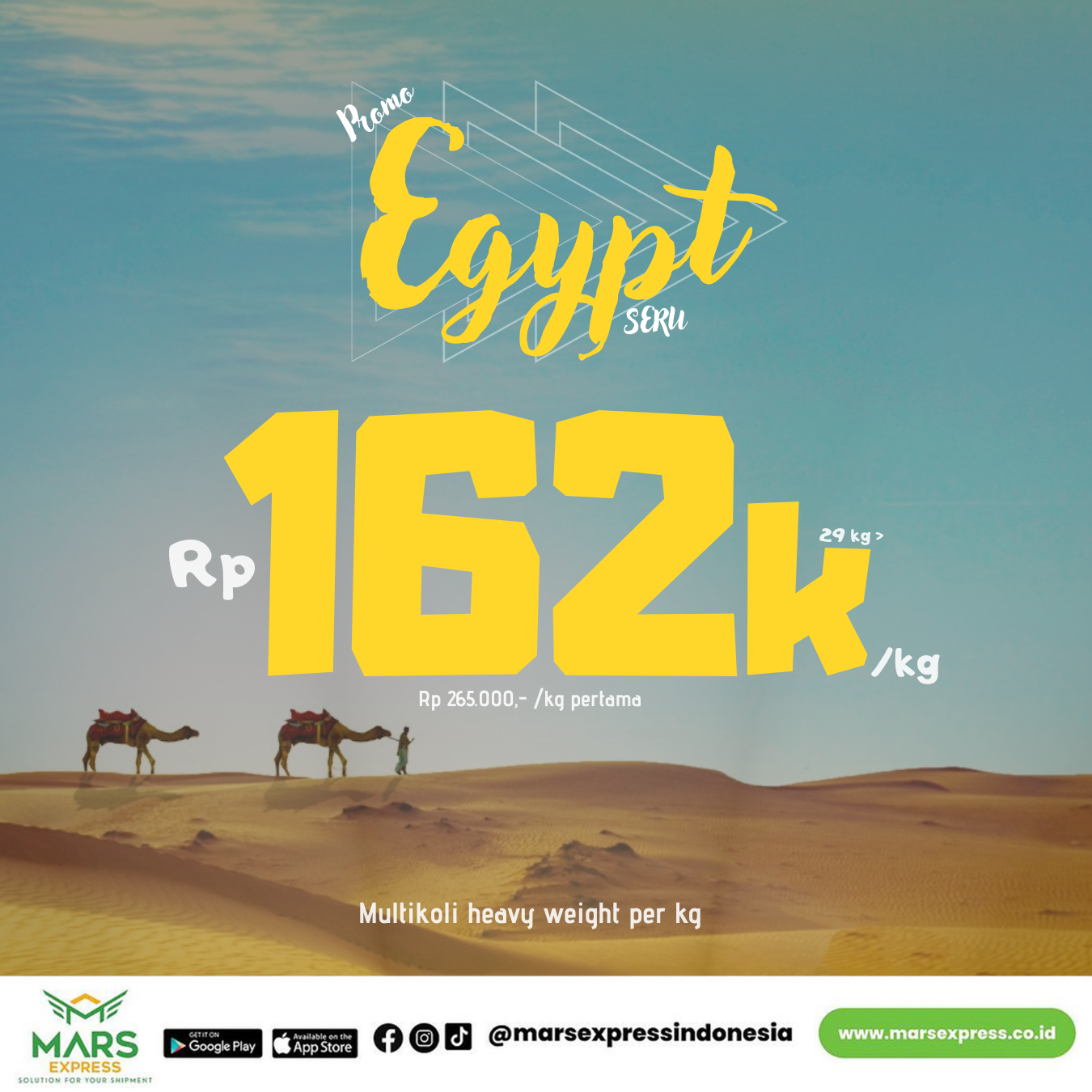 Promo Hemat ongkos Kirim Paket Ke Mesir