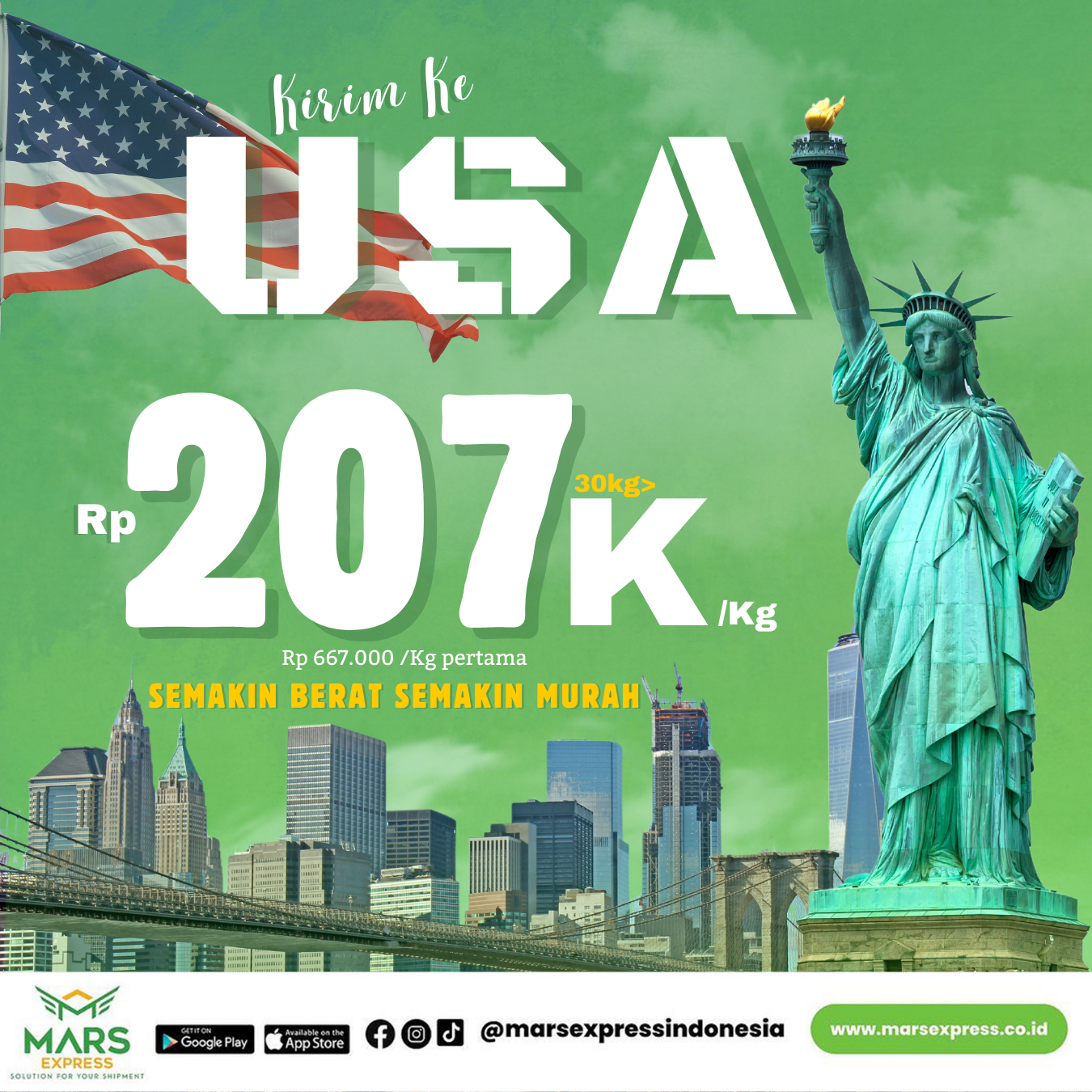 Kirim paket ke amerika murah cepat dan aman
