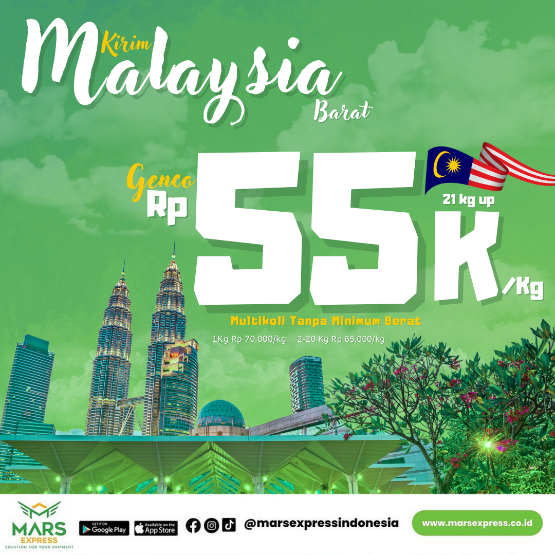 Kirim paket ke malaysia yang paling aman, paling murah dan paling cepat